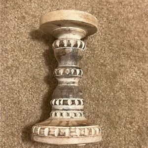 Wooden candlestick